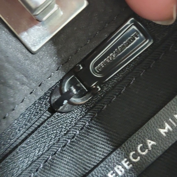 Rebecca Minkoff Small Darren Studded Shoulder Bag Black‎ Suede - Picture 8 of 16